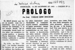 Prólogo  [artículo] Carlos René Ibacache.