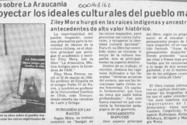 "Busco proyectar los ideales culturales del pueblo mapuche"  [artículo].