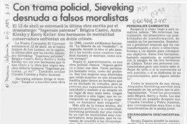 Con trama policial, Sieveking desnuda a los falsos moralistas  [artículo].