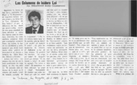 Las columnas de Isidoro Loi  [artículo] Wellington Rojas Valdebenito.