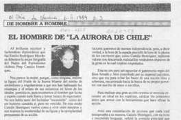 El hombre de "La Aurora de Chile"  [artículo] Pedro Vega G.
