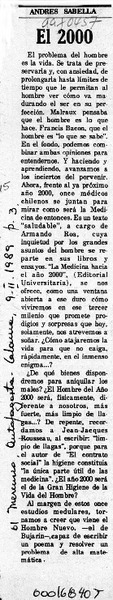 El 2000  [artículo] Andrés Sabella.