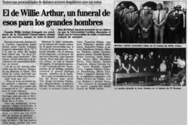 El de Willie Arthur, un funeral de esos para los grandes hombres
