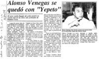 Alonso Venegas se quedó con "Yepeto"  [artículo].