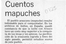 Cuentos mapuches  [artículo] Asomante.
