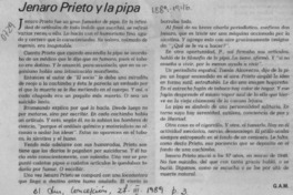 Jenaro Prieto y la pipa  [artículo] G. A. M.