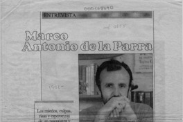 Marco Antonio de la Parra  [artículo] Renée Gewölb.