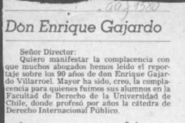 Don Enrique Gajardo