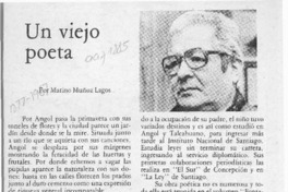 Un viejo poeta  [artículo] Marino Muñoz Lagos.