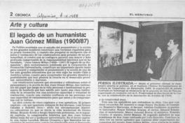 El legado de un humanista, Juan Gómez Millas (190087)
