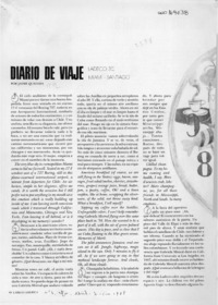 Diario de viaje  [artículo] Jaime Quezada.