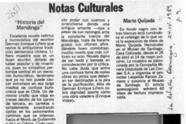 "Historia del mandinga"  [artículo] Mario Quijada.
