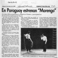 En Paraguay estrenan "Marengo"