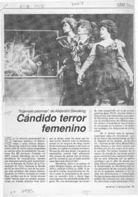 Cándido terror femenino  [artículo] Juan Andrés Piña.