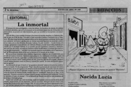 La Inmortal  [artículo].
