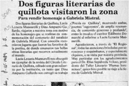 Dos figuras literarias de Quillota visitaron la zona  [artículo].