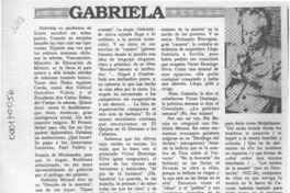 Gabriela  [artículo] Elier Tabilo Buzeta.