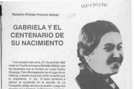 Gabriela y el centenario de su nacimiento  [artículo].