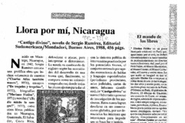 Llora por mí, Nicaragua  [artículo] José Leal.