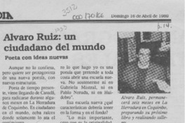 Alvaro Ruiz, un ciudadano del mundo  [artículo].