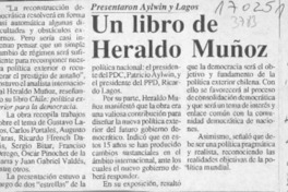 Un Libro de Heraldo Muñoz  [artículo].