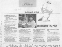 Donald se fue, Enriqueta no  [artículo].
