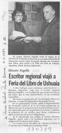 Escritor regional viajó a feria del libro de Ushuaia  [artículo].