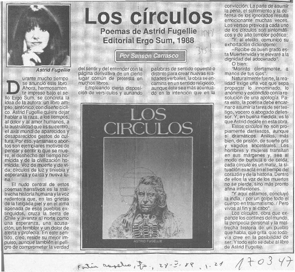 Los círculos  [artículo] Sansón Carrasco.