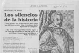 Los silencios de la historia  [artículo] Darío Oses.