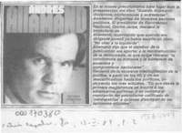 Andrés Allamand, discursos, entrevistas y conferencias  [artículo].
