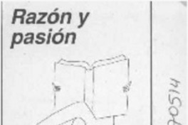 Razón y pasión  [artículo].