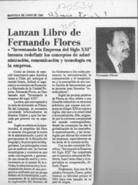 Lanzan libro de Fernando Flores  [artículo].