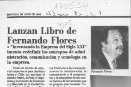 Lanzan libro de Fernando Flores  [artículo].