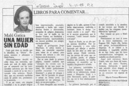 Malú Gatica una mujer sin edad  [artículo] María Teresa Herreros.