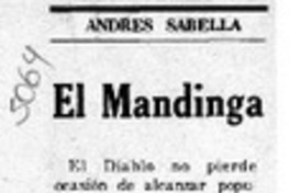 El Mandinga  [artículo] Andrés Sabella.