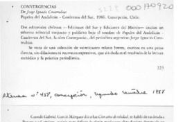 Convergencias  [artículo] Alicia Valero Covarrubias.