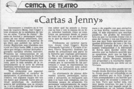 "Cartas a Jenny"  [artículo] Agustín Letelier.