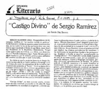 "Castigo divino" de Sergio Ramírez  [artículo] Ramón Díaz Eterovic.