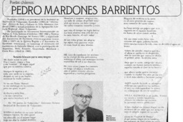 Pedro Mardones Barrientos  [artículo].