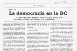 La democracia en la DC  [artículo].