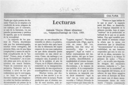 Lecturas  [artículo] Enrique Lihn.