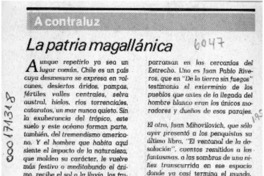 La patria magallánica  [artículo] Pacián Martínez Elissetche.