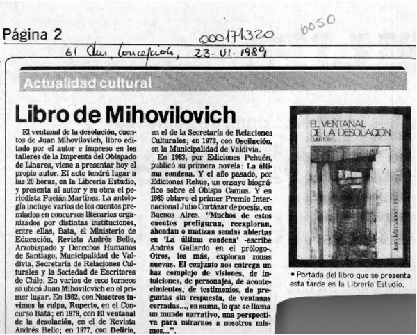 Libro de Mihovilovich