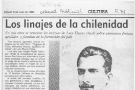 Los linajes de la chilenidad  [artículo] Rodolfo Gambetti.