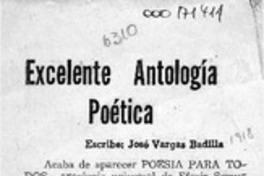 Excelente antología poética  [artículo] José Vargas Badilla.
