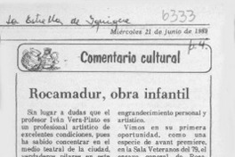 Rocamadur, obra infantil  [artículo].