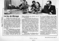 La Ley de Moraga  [artículo].