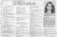 Astrid Fugellie  [artículo].