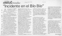 "Incidente en el Bío Bío"  [artículo] Mario Rodríguez F.