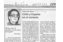 Chile y España en el corazón  [artículo] Edmundo Moure.